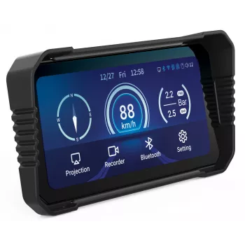 Motocikla videoreģistrators Navitel MS850 DUAL ar divām kamerām un Wi‑Fi