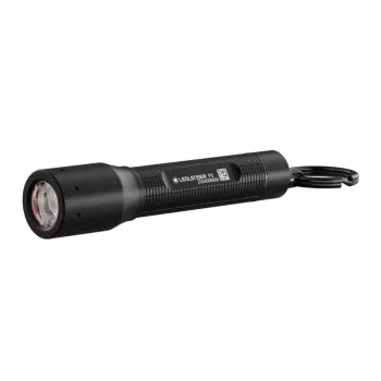 Ledlenser P3R Black — kompakts uzlādējams LED atslēgu piekariņa lukturītis