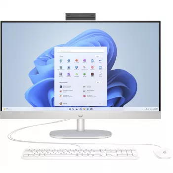 HP 27-cr0007ng - Viss-vienā dators - Ryzen 5 7520U / 2,8 GHz - RAM 16GB - SSD 512GB NVMe - Radeon Graphics - 1GbE, Bluetooth 5.3, Wi-Fi 6