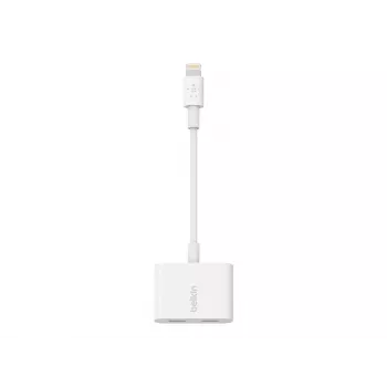 Belkin Lightning Audio + Charge RockStar kabelis, 11.5 cm, Balts | F8J198btWHT