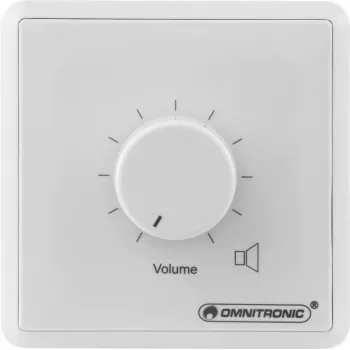 Omnitronic ELA LS-Regler 10 W balts skaļuma regulators mono