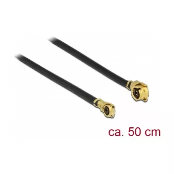 Koaksiālais kabelis DeLOCK 89651 0.5m MHF I-PEX - MHF IV HSC MXHP32
