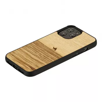 Telefona maciņš Man and Wood iPhone 12 / 12 Pro — terra black