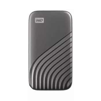 Ārējais SSD | WESTERN DIGITAL My Passport | 1TB | USB-C | Rakstīšanas ātrums 1000 MB/s | Lasīšanas ātrums 1050 MB/s | WDBAGF0010BGY-WESN