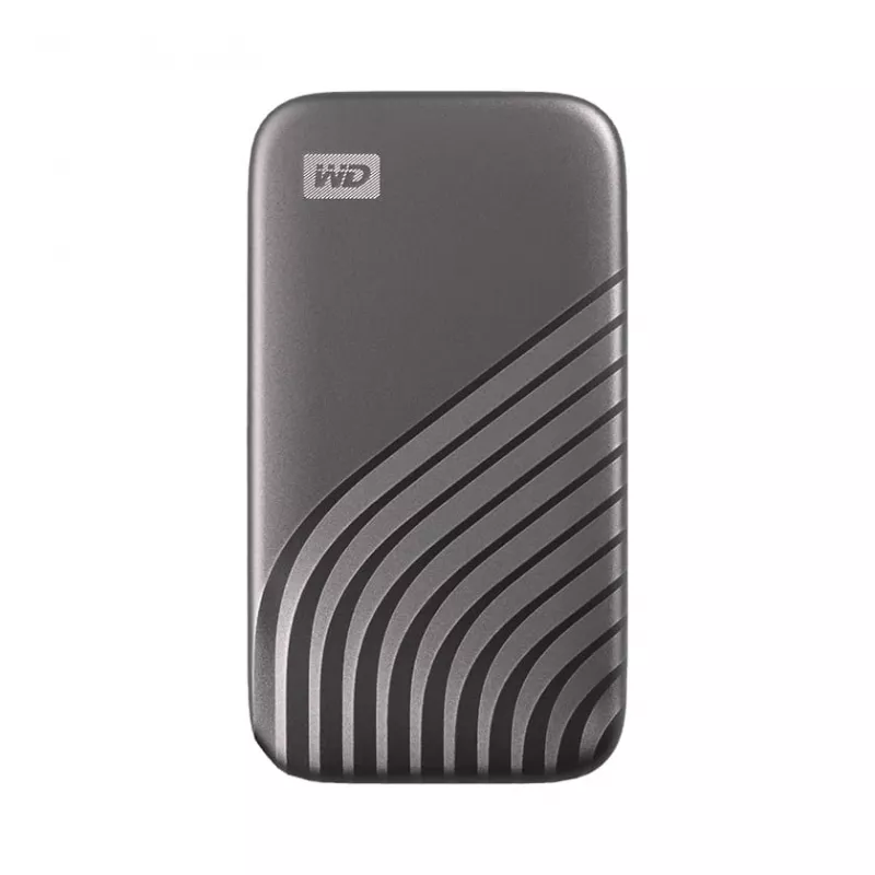 Ārējais SSD | WESTERN DIGITAL My Passport | 1TB | USB-C | Rakstīšanas ātrums 1000 MB/s | Lasīšanas ātrums 1050 MB/s | WDBAGF0010BGY-WESN