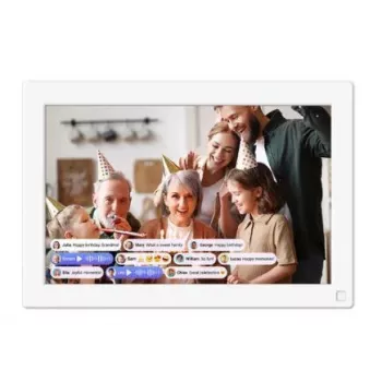 Digitālais foto rāmis MYFIRST myFirst Live FF1001SA-WE01 10.1 collu (25.6 cm) IPS skārienekrāns Wi‑Fi 32 GB Balts
