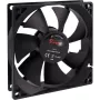 Inter-Tech F-92-S 88885180 korpusa ventilators, 92 x 92 x 25 mm, 1500 apgr./min, 24 dB, melns