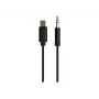 CableXpert USB-C uz 3.5mm ligzdu adaptera kabelis 1.5m M/M (Melns)