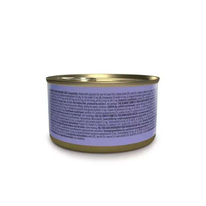 Slapjš kaķu barības buljons Schesir after Dark Complete Brühe 80 g – vistas, bezgraudu, bez lipekļa un sojas