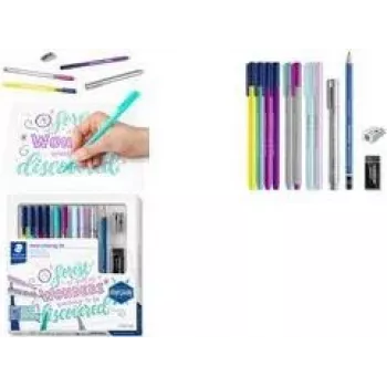 Rokraksta komplekts Staedtler 100% PEFC – burtu veidošanas instrumenti otas un smalkām līnijām