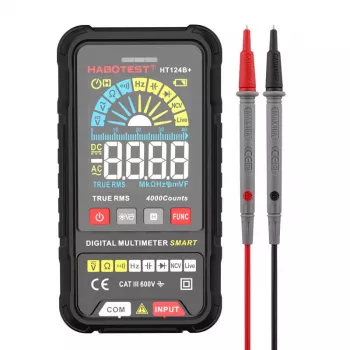 Digitālais multimetrs Habotest HT124B+ — Maiņstrāvas un līdzstrāvas sprieguma un pretestības mērīšana