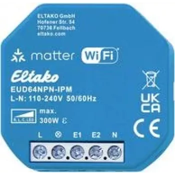 Bezvadu dimmera modulis Eltako EUD64NPN-IPM 300W 230V LED un kvēlspuldzēm