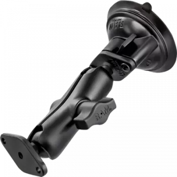 RAM Mounts Twist-Lock Zema Profila Piesūcekņa Dubultā Lodveida Stiprinājums Melns RAP-B-166-2U