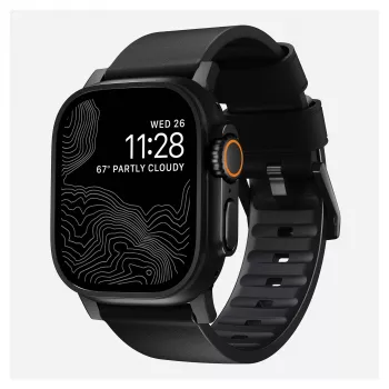 Nomad Modern Strap Black Active Leather Connect Black 42/44/45/49 Pro V2