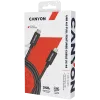 CANYON UC-44 USB4 TYPE-C kabelis 40G 1m 5A 240W melns