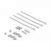 DELOCK Mini Desktop RJ45 4-port Cat.6A ekranēts sadalītājpaneļa metāla korpuss melns, 90×22×93 mm