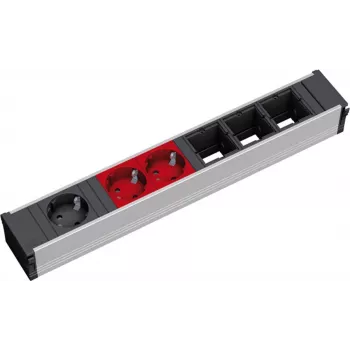 Bachmann 912.024 0.2m 3 AC kontaktligzdas pagarinātājs melns/pelēks