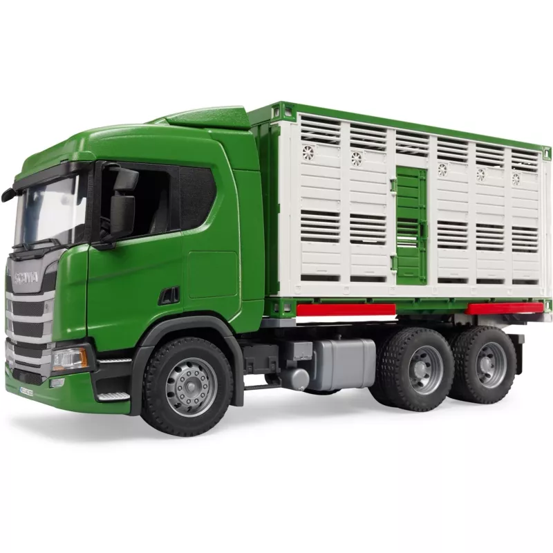 BRUDER Scania Super 560R kravas auto ar liellopu piekabi