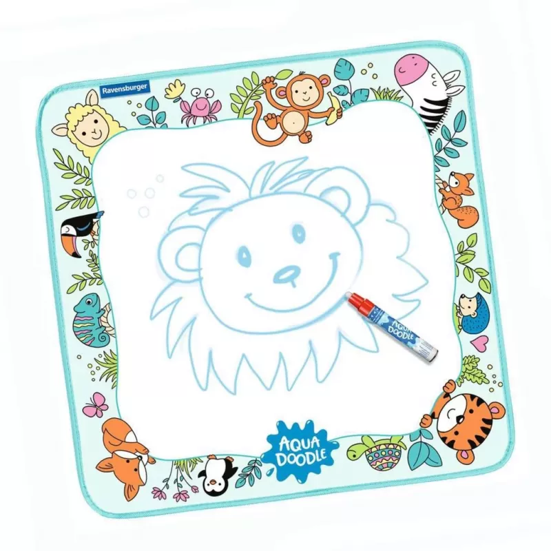 Ravensburger Aqua Doodle Animals zīmēšanas paklājs — ministeps komplekts beztraipu zīmēšanai ar ūdeni