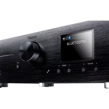 Stereo uztvērējs Magnat MC 400 — 2.0 kanāli, 40 W uz kanālu, CD atskaņotājs, Wi‑Fi, Bluetooth, DAB/FM, Ethernet (melns)