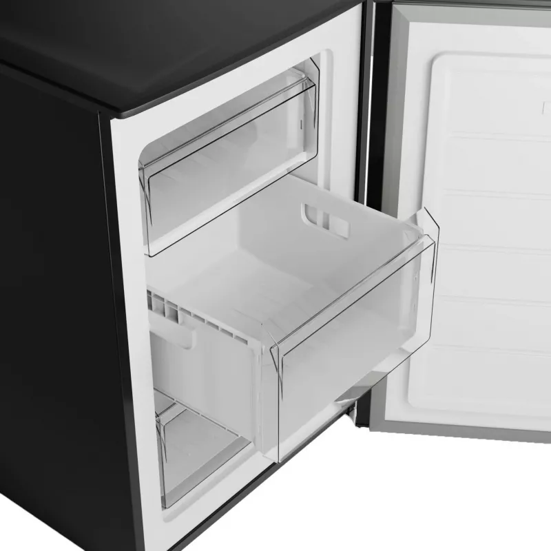 Vertikālais saldētājs BOMANN GS 7253, 87 L, melns, ≤ -18°C, energoklase C, 850×550×580 mm
