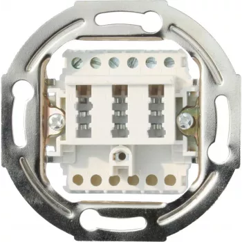 Telefona ligzda TAE NF/F ShiverPeaks 74051-1W — sienas stiprinājuma TAE savienotājs analogajiem telefoniem
