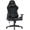 Spēļu krēsls CANYON Irida RGBCH03 melns ergonomisks, regulējami roku balsti, atpakaļ nolaižama atzveltne