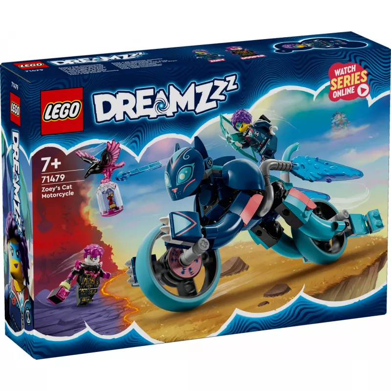 LEGO DREAMZzz Zoey’s Cat Motorcycle Bike Būvēšanas Rotaļlieta 71479