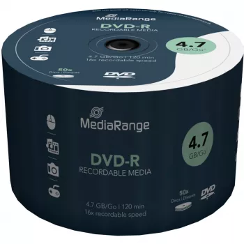 MediaRange 50 x DVD-R 4,7GB 120 min 16x Spindel MR444