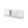 TV skapis Cama Meble QIU 160 — MDF balts spīdums, 1600×420×570 mm