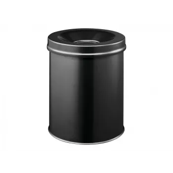 Durable 3305-01 Apaļš tērauda atkritumu konteiners 15L ar pašdzēsēju alumīnija vāku