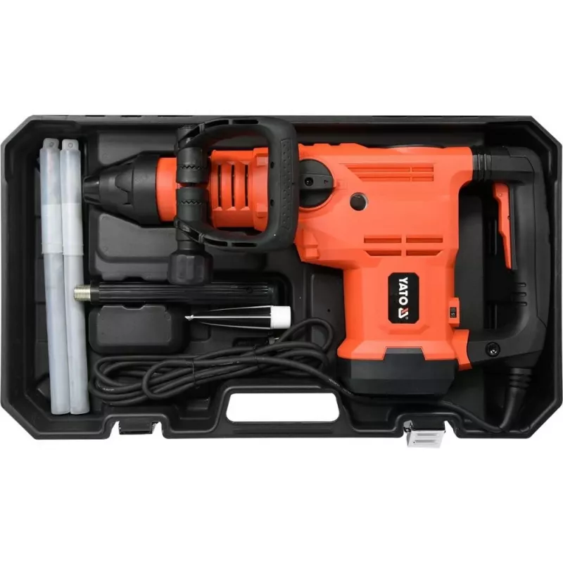 Rotācijas āmurs YATO YT-82135 1600 W SDS Max, 25 J trieciens, urbšana betonā līdz 52 mm