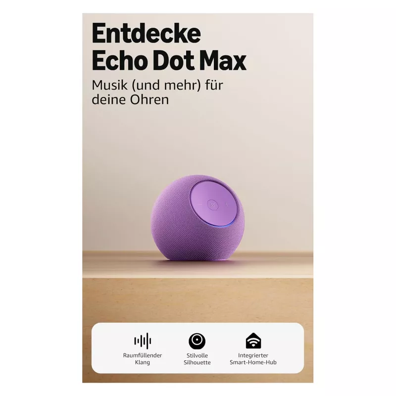 Amazon Echo Dot Max 2025 - Ametists - Bluetooth (B0DKLDMHYB)