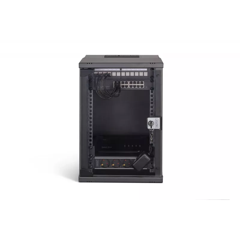 Sienas stiprinājuma slēdzis Digitus DN-49103-SET 9U 315 x 300 mm Melns