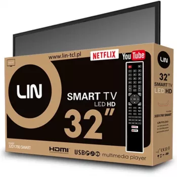 32 collu LIN 32D1700 SMART LED TV, HD-Ready 1366x768, DVB-T2, Wi-Fi, 2×HDMI, 2×USB, 81.3 cm