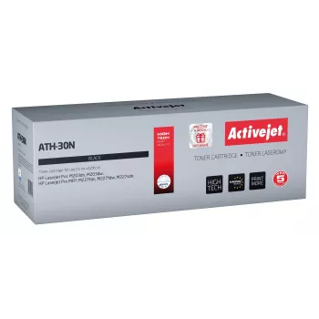 Activejet ATH-30N tonera kasetne (HP 30A CF230A aizstājēja; Supreme; 1600 lpp; melna)
