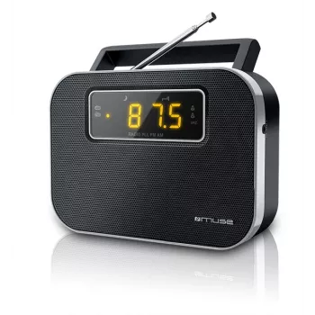 Muse M-081R | Modinātāja funkcija | 2 joslu PLL portatīvais radio | Melns