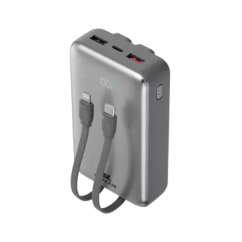 Power Bank Rivacase VA2612 — 20000 mAh pārnēsājams USB lādētājs ar vairākiem USB portiem