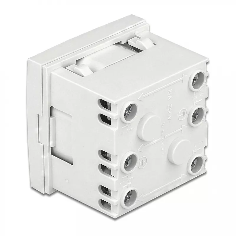 DeLOCK 81425 CEE 7/3 kontaktligzda 250V 16A balta