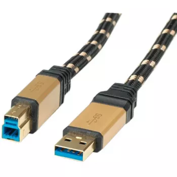 USB 3.0 kabelis ROLINE GOLD Type A M - Type B M 3,0 m