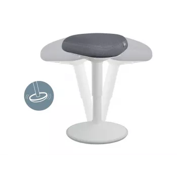 Biroja krēsls Leitz 65440085 Pildīts sēdeklis Pelēks Plastmasas rāmis