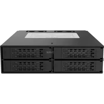 ICY DOCK ToughArmor MB994SP-4S - Atpakaļplāksne SAS/SATA II, bez paplātēm, 4x SAS/SATA 2,5 collu iekšējais uz 4x SATA resursdatoru - alumīnijs - melns - SAS/SATA 6 Gbit/s - 40 mm ventilators