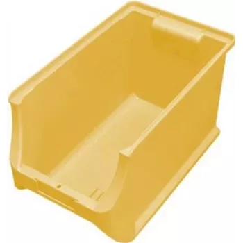 Uzglabāšanas kaste allit ProfiPlus 4H 205×200×355 mm Dzeltena – plastmasas detaļu organizators