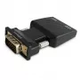 SAVIO CL-145 VGA uz HDMI pārveidotājs, Audio, Full HD Melns