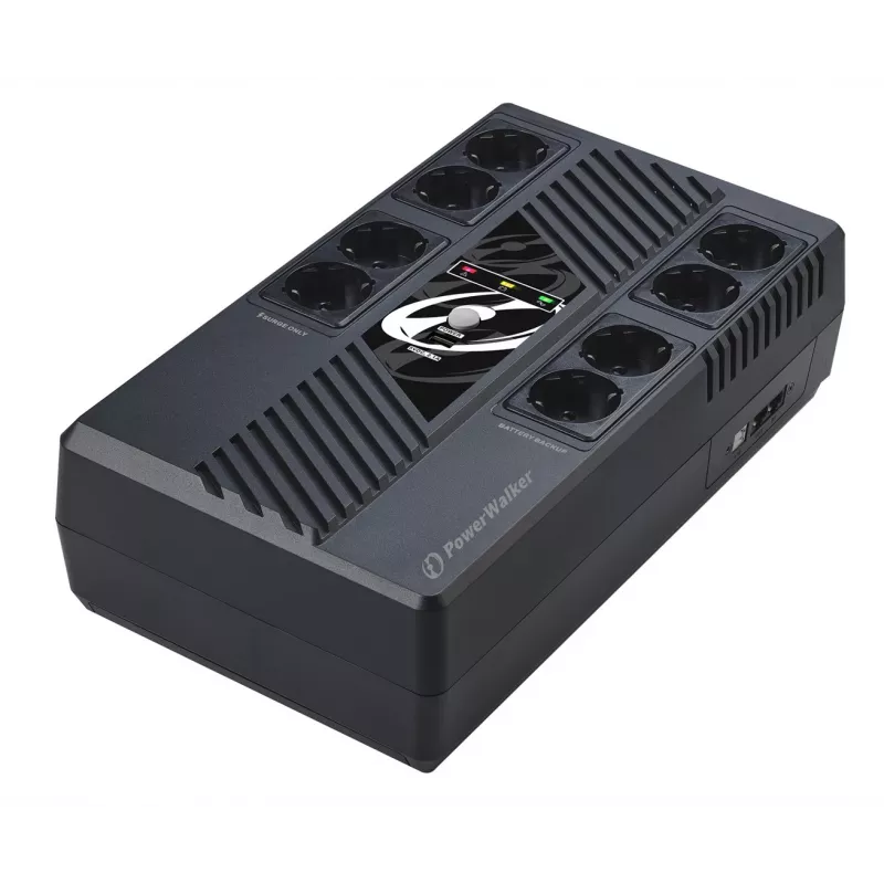 PowerWalker VI 600 MS FR UPS līnijas interaktīvais 0.6 kVA 360 W 8 AC kontaktligzdas