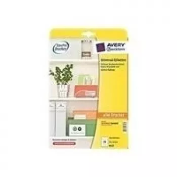 Avery Zweckform Universal etiķetes - Baltas - 70 x 36 mm - 240 etiķetes (10 lapas x 24) - (6122)