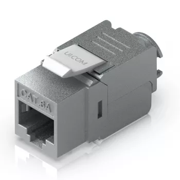 Keystone Jack Ubiquiti UACC-Keystone-Jack-C6A RJ-45 Plakans Metālisks