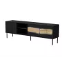 TV skapis cama meble INSERTO 3D1W 190x40x62 cm melns ar LED