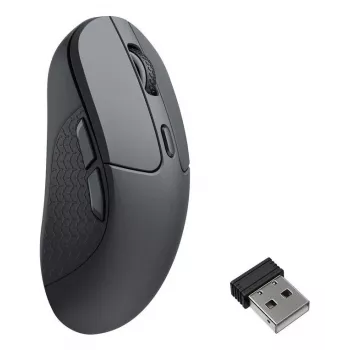 Ambidextra bezvadu pele Keychron M3-A23 — Bluetooth + USB-C, Track-on-Glass (TOG), 30000 DPI, 5 pogas, melna