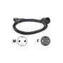 Strāvas kabelis Bachmann 5m Schuko H05VV-F 3G 1,50mm² Melns